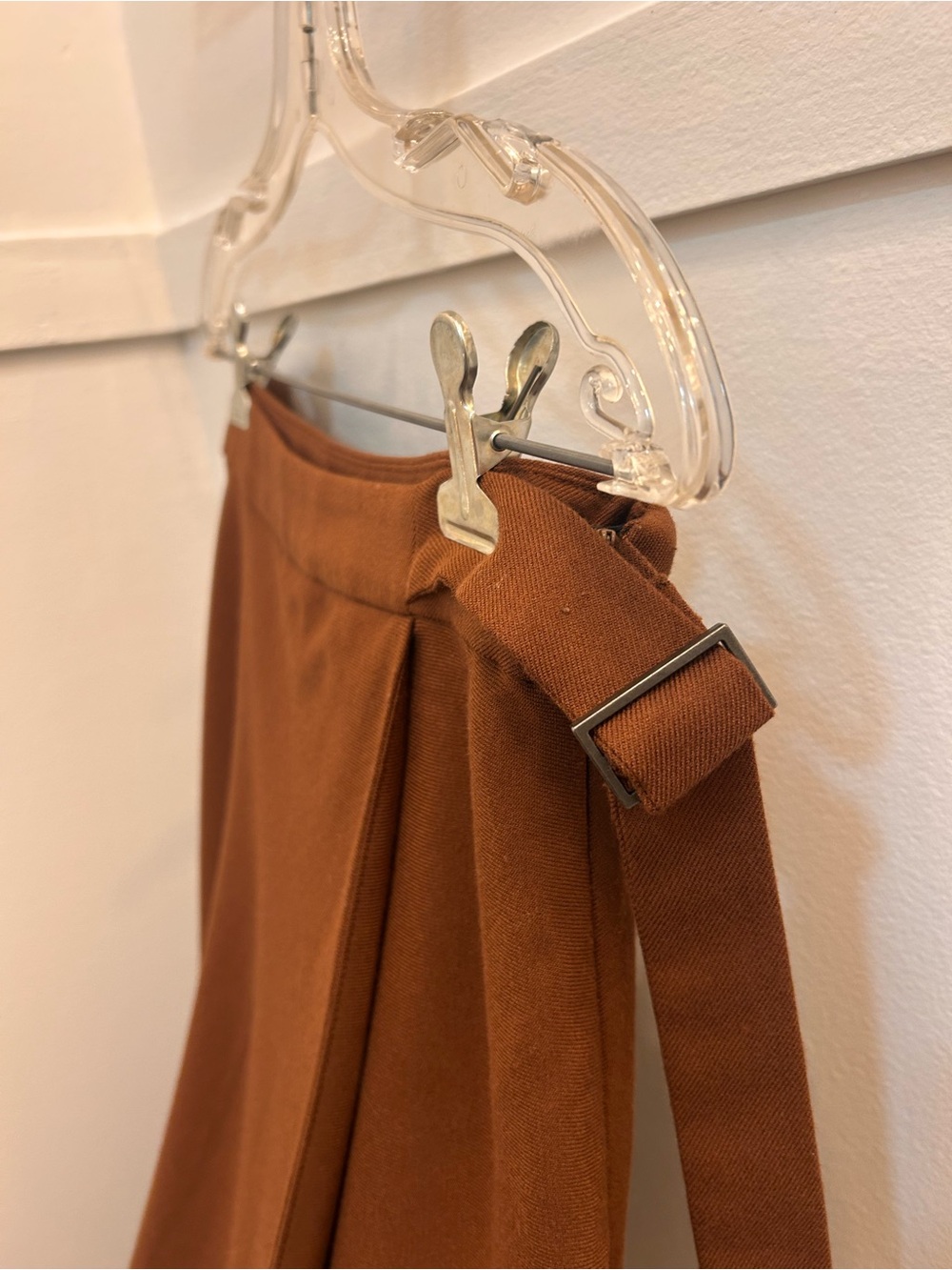 RW&CO Chestnut Brown A-Line Wrap Skirt - Picture 4 of 6